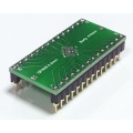 Adapter VQFN28 4x4mm (0,4mm) --> DIL28 (PDIP28) 2,54/0.600"