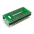 Adapter SOIC28 / SOP28 / SO28  (R=1,27mm) --> DIL28 (PDIP28  15,24mm/.600")