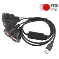 Poczwórny konwerter USB-4x RS232 kabel (FTDI FT4222) 